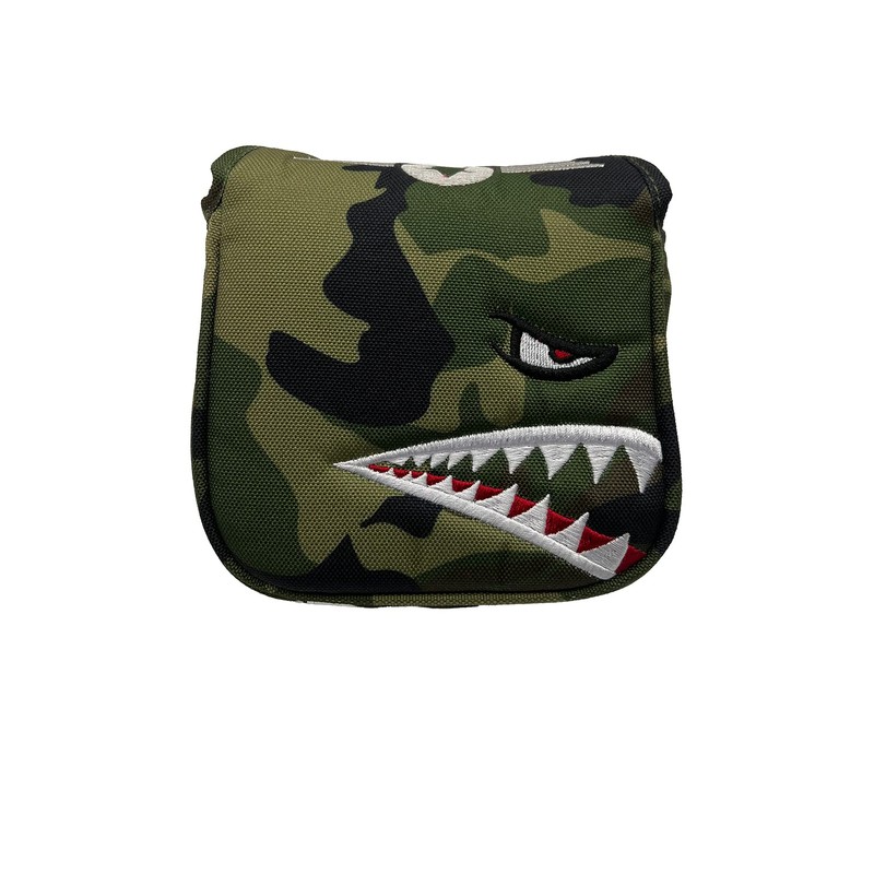 P.Golf Pea Golf Headcover Shark [Single Item] (Mallet Putter Cover)