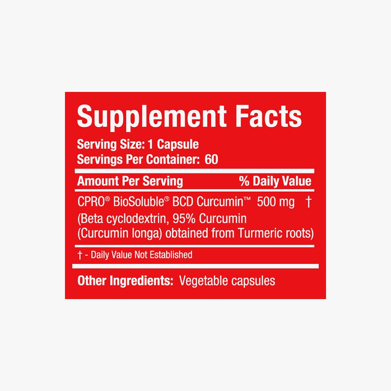 curcuminpro Complete BCD | 30 Day Supply | World's Only
