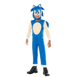 Rubie's 3016015-6000 Sonic Child Classic Costume Kids Fancy Dress, Boys, Girls, Blue, 5-6 Years