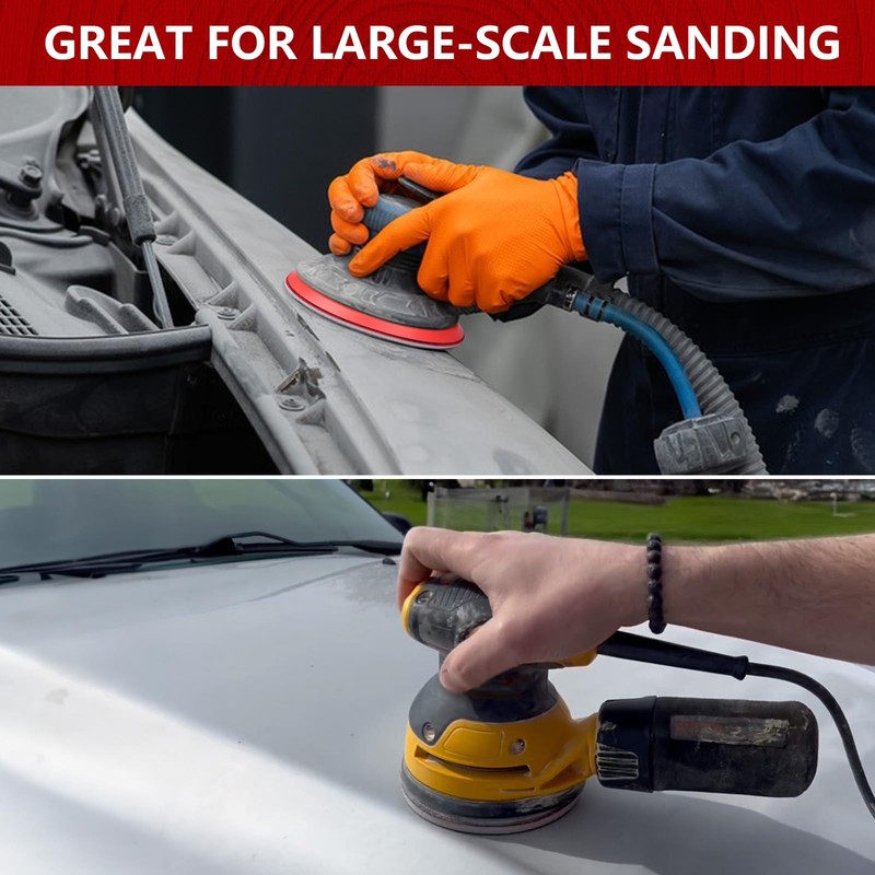 Shineboc 12Pcs 6 Inch Hook and Loop Sanding Sponge Discs