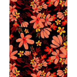 PELICAN INDUSTRIAL Wallpaper - Magnetic School Locker Wallpaper (Full Sheet Magnetic) - Flowers - Pack of 3 Sheets - vr23