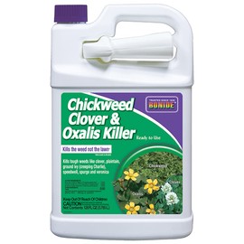 Bonide Chickweed, Clover & Oxalis Killer, 128 oz Ready-to-Use Spray, Controls Weeds & Roots without Harming Lawn
