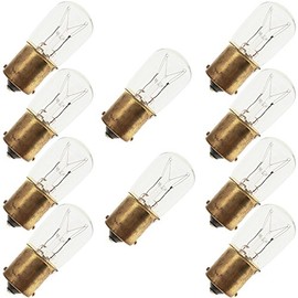 Industrial Performance 10S6/SC 120V, 10 Watt, S6, Bayonet (BA15S) Base Light Bulb (10 Bulbs)