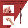 Cuticle Remover, 4 Pcs Cuticle Trimmer, Cuticle Pusher, V Shaped
