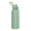 Takeya Actives Isolierte Edelstahl-Wasserflasche mit Ausgussdeckel, 900 ml, Gurke