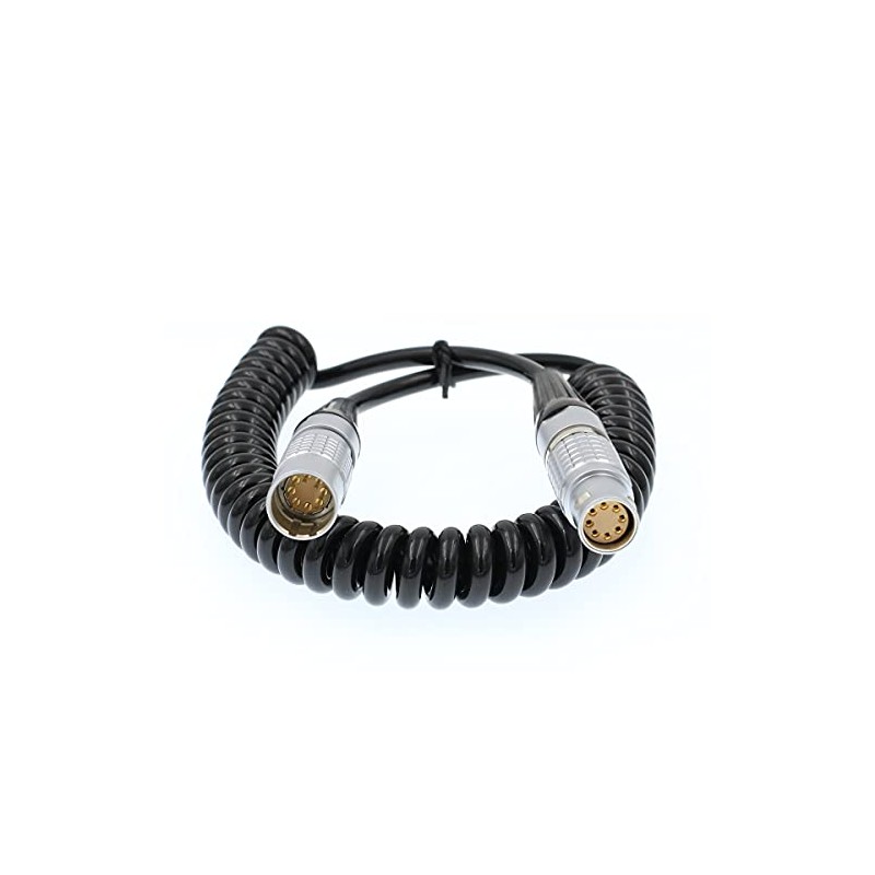 DRRI 2B 8 core Male to 8 core Female Coiled