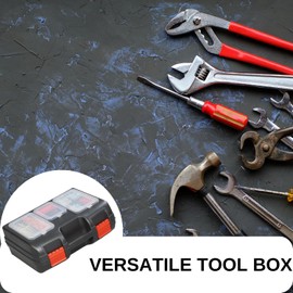 Organizer Hand tool bag | Hardware Box Storage | Excellent for Screws | Small Parts | Black/Red | 15.94"L x 11.81"W x 6.10"H by Onuva