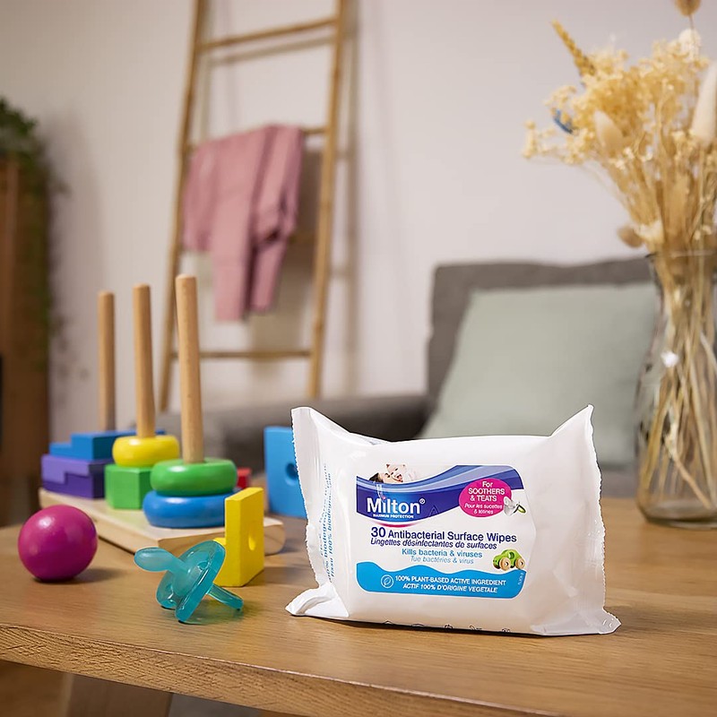 Milton Maximum Protection Antibacterial Surface Wipes 30 Wipes