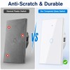 Lsliangmei 2.4GHz WiFi Smart Wall Touch Light Switch (Glass Panel,