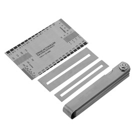 Alomejor Guitar Stainless Steel Feeler Gauge Luthier Accurate String Measurement for Electric Bass and Acoustic Guitar Cleaning Maintenance Maintenance