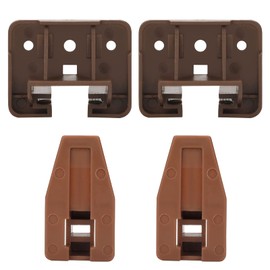 LONTAN DGSL01 Plastic Drawer Slides and Guides 2 Pack Drawer Replacement Part for Center Mount Cabinet Rails Plastic Guides for Dresser