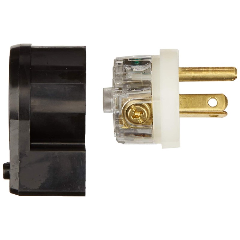 Leviton 20 Amp, 250 Volt, Straight Blade, Angle Plug, Industrial