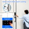 BEBASIA Heavy Duty Fingerprint Smart Door Lock for Front Door,