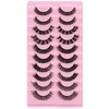 Eyelashes Russian Strip Lashes Natural Fluffy Wispy D Curly Effect