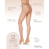 MeMoi Control Top Pantyhose with Backseam & Cuban Heels Nude/Red