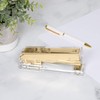 Punch & Stick | Acrylic Lucite Gold Stapler | Designer