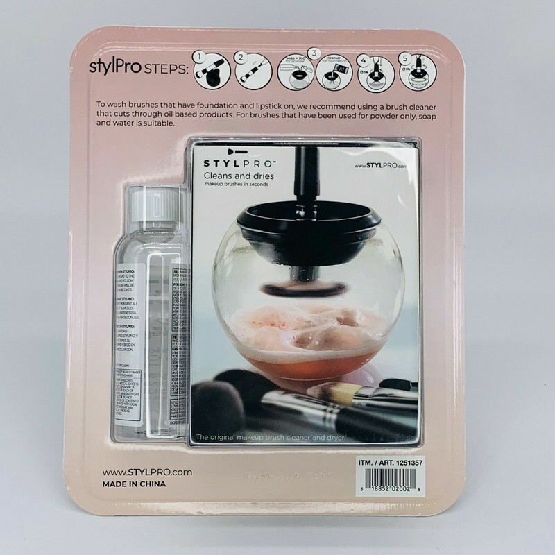 StylPro Makeup Brush Cleaner and Drier With Cleanser Liquid 5