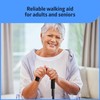 Medline Aluminum Cane Walking Aid is Portable & Lightweight, Helps