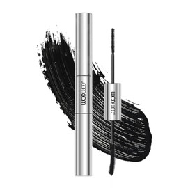 Wirwody Mascara, 0.1 inch (2.5 mm), Ultra Fine, Black, Long Mascara, Strong Curls, Eyelashes, Curl Keep, Waterproof, Natural Type, Quick Drying, High Color, Won't Crumble