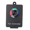 VABINK Fan Speed Controller 120V AC 3A 350W Variable Adjuster for HVAC Inline Fans, Centrifugal Fans, Blowers and Ventilators