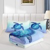 QOOMO Turtle Comforter Twin Size, Ocean Bedding Set for Kids