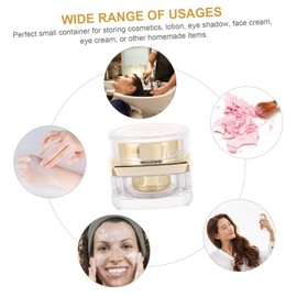 Housoutil 1pc Face Cream Bottle Portable Empty Cream Dispenser for Travel Refillable Cosmetic Container for Lotions Ointments and Personal Care Products