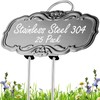 Updated Metal Plant Labels for Garden, 25 Pack Stainless Steel