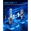 AtomBulb H1 Bulbs, 40000LM 6500K Cool White, 1:1 Mini Size,