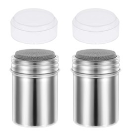 SHENGYIG 2-Piece Stainless Steel Flour Duster Set