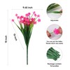 JEMONG 16 Bundles Artificial Flowers Outdoor UV Resistant Fake Flowers