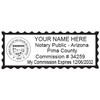 Hubco Purple 4913 Self-Inking Notary Stamp - Arizona
