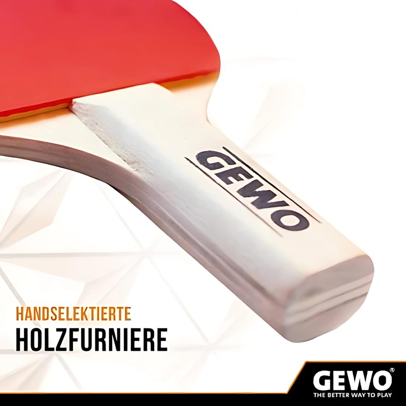 GEWO Mini Bat - Small Fun Table Tennis Bat with