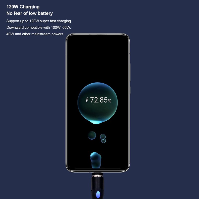 Tonysa Magnetic Charging Cable, 120W 1 Meter Super Fast Charging