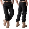 CRYSULLY Man Basics Pants Cargo Work Pants for Men Breathable