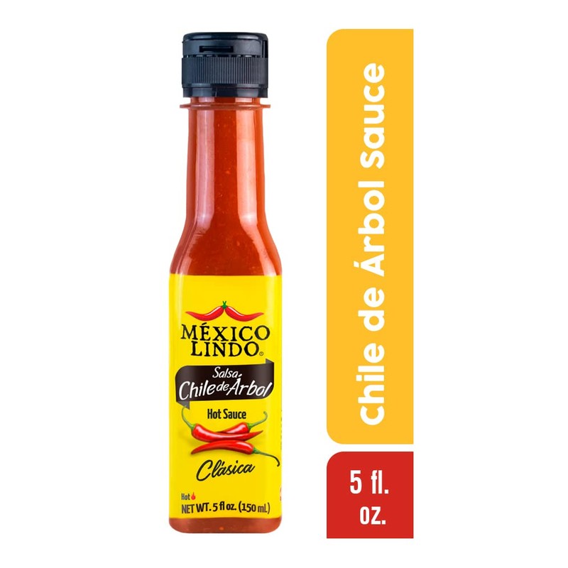 Mexico Lindo Chile de Arbol Hot Sauce Ingredients | 12,190