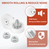 MECCANIXITY Drawer Rollers Nylon Cabinet Drawer Pulley Replacement Wheels Bearing