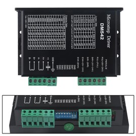 2PACK CNC Digital Stepper Driver DM556 Stepper Motor Controller 2-Phase Stepper Motor Driver 20-50V DC Max 5.6A 128 Subdivision for Nema 23, 24 and Nema 34 Stepper Motor