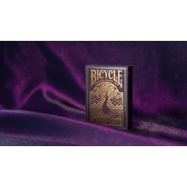 Bicycle Peacock Playing Cards - Purple - Cold Foil Premium Playing Card Deck for Card Games and Magic Tricks - Dazzling Design, Smooth Finish