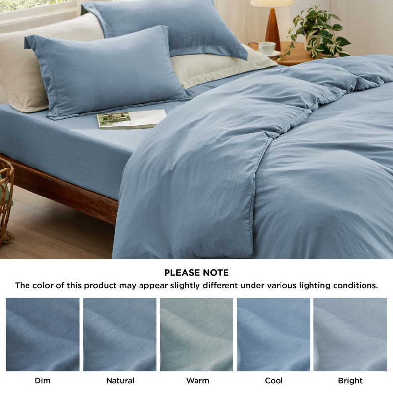 Bedsure Bedsure Duvet Cover King Size with Fitted Sheet -