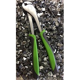 Best J-Clip Pliers + 2 LBS of J-Clips, Comfort Green handle j-pliers J-clip Pliers j-pliers by RNL RabbitNippLes