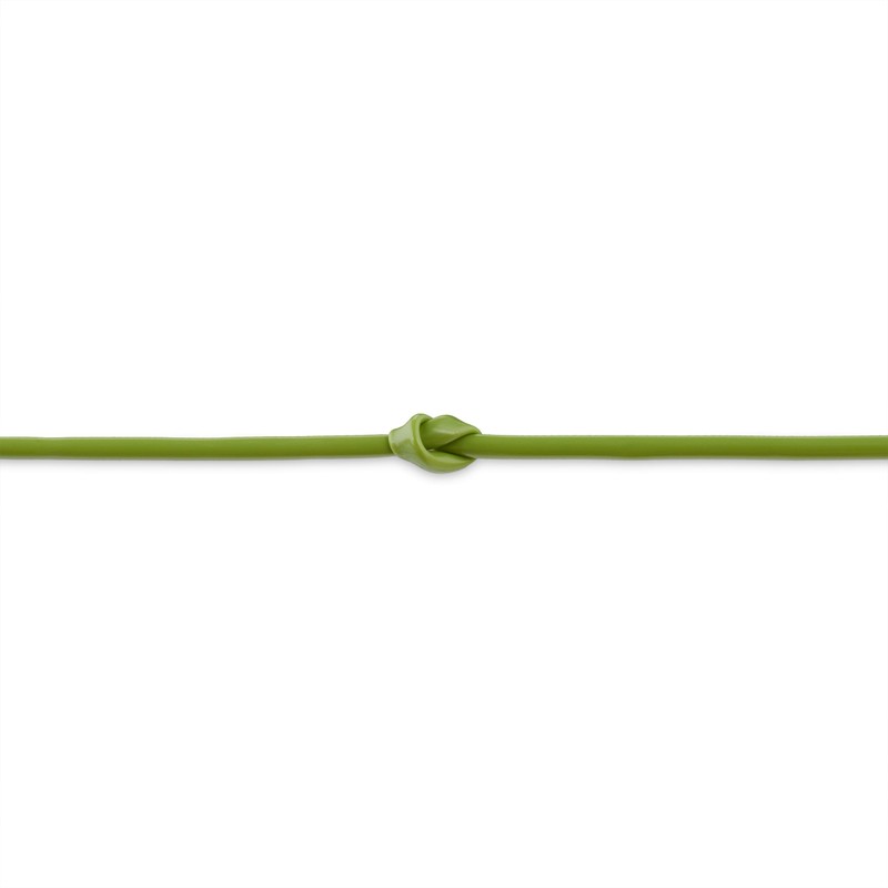 Relaxdays 50m x 3mm Green Rubber Hollow Rope Plant Binding
