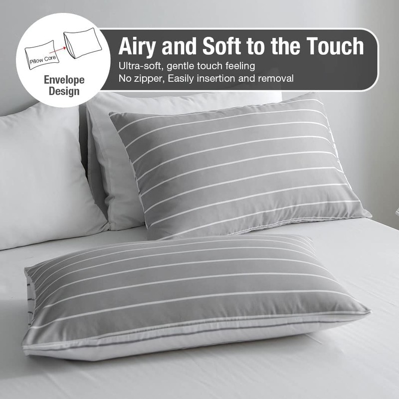Lekesky Double Duvet Set, Comforter Covers Double 3pc Soft 100%