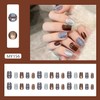 EYZOTSF Press on Nails Short Square Shaped Acrylic Extra Short