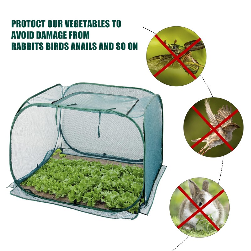 ANC POP 3 Pack Pop Up Mesh Plant Cover, Plant