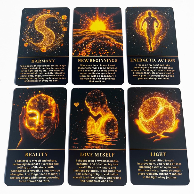 DPEHAKMK Path of Light Orale Deck, Spiritual Oracle Cards, Life