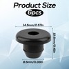 BOXOB 6pcs Rubber Jack Oil Plug, 0.33in Flat Head Waterproof