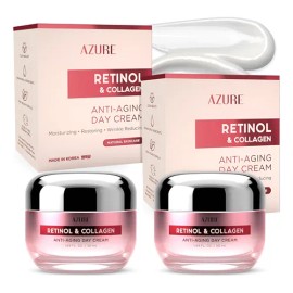 Azure Crema Facial Coreana Retinol Y Colágeno, 1.7 Oz (2)