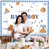 Mocsicka Cookie Baby Shower Backdrop A Sweet Baby Boy is