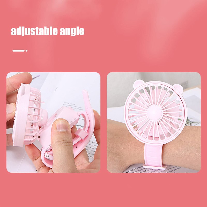 VGEBY Cute Watch Fan, Cute USB Charger with Adjustable Angle,
