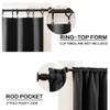 Extra Wide Blackout Curtains for Small Bedroom Windows, 2 Panels